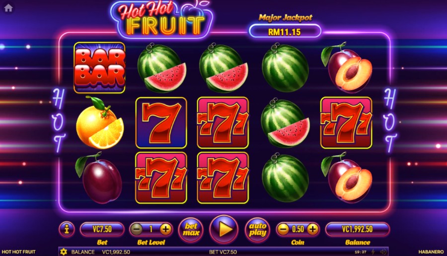 Hot Hot Fruit Free Play in Demo Mode