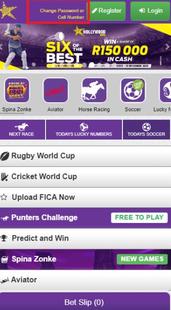 hollywoodbets login